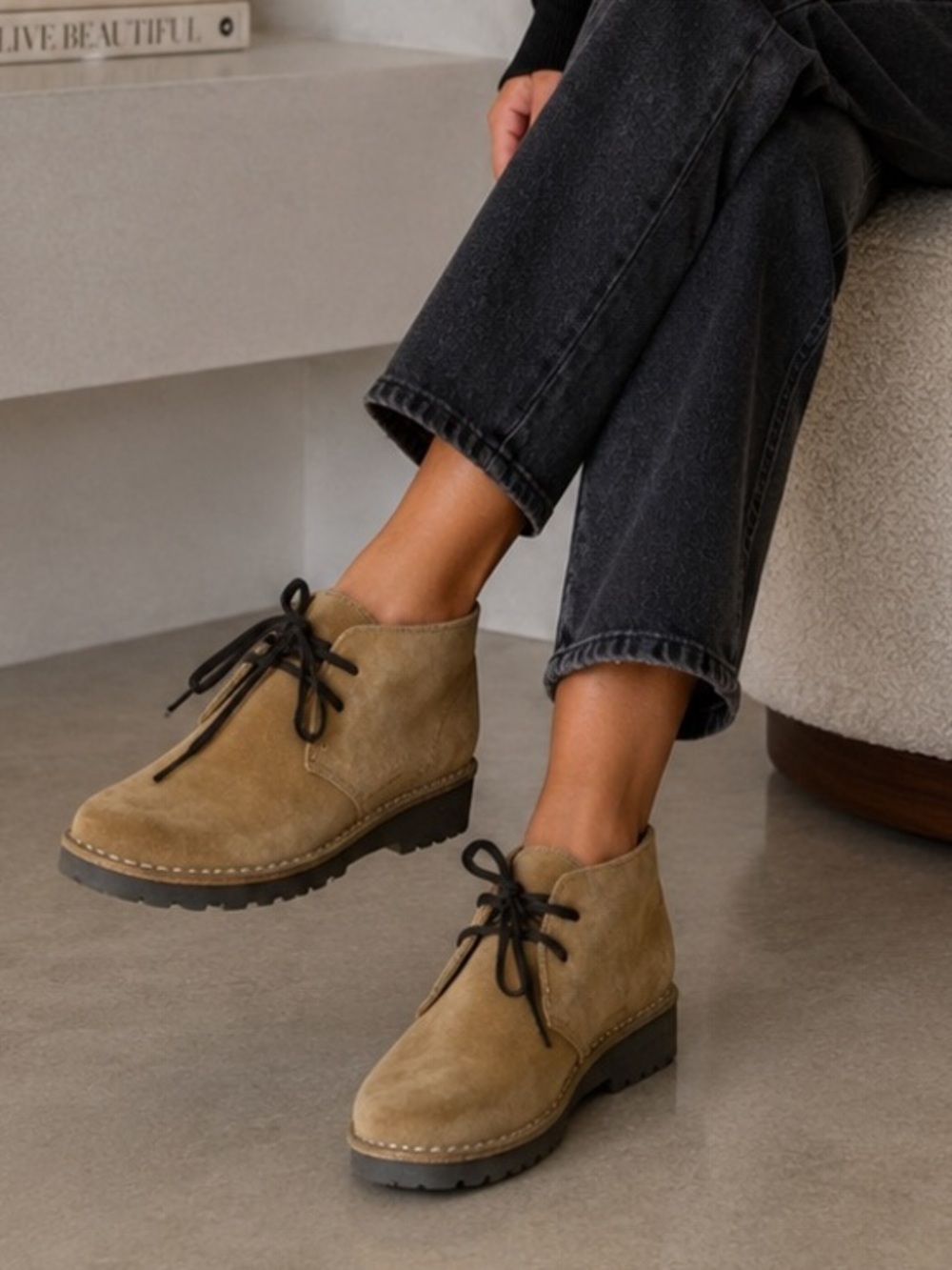 SUEDE Booties size 38 Great condition like new.